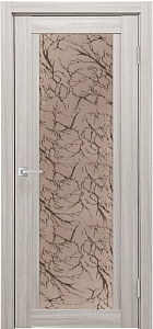 Товар Межкомнатная дверь Легенда К-11 тон Белая лиственница Остекление Гранит бронза